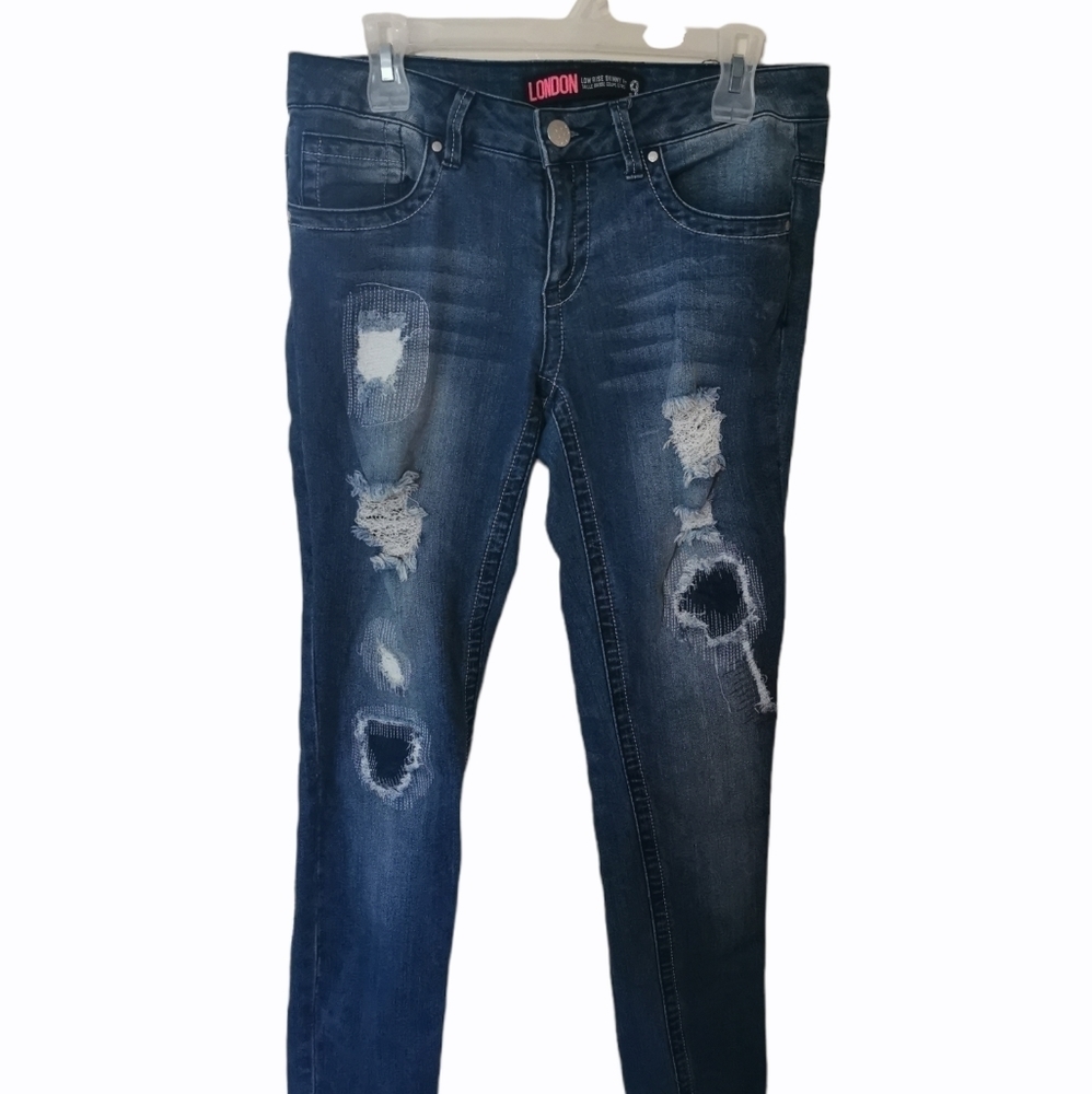 LONDON low rise skinny jeans